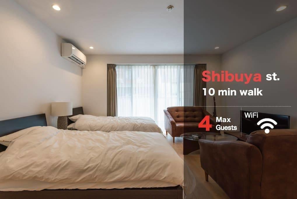 Shibuya Apartment Tw7 Tokyo Exterior photo